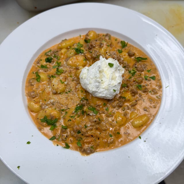 Gnocchi Bolognese.