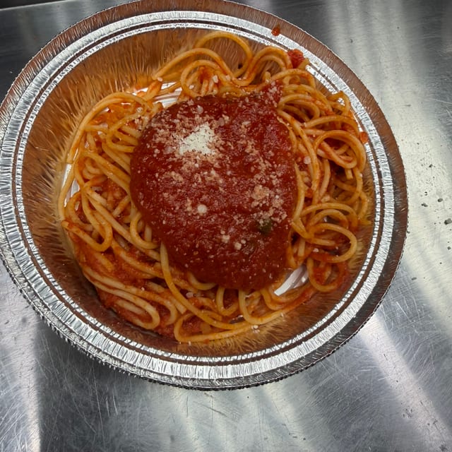 Kids Spaghetti With Marinara.